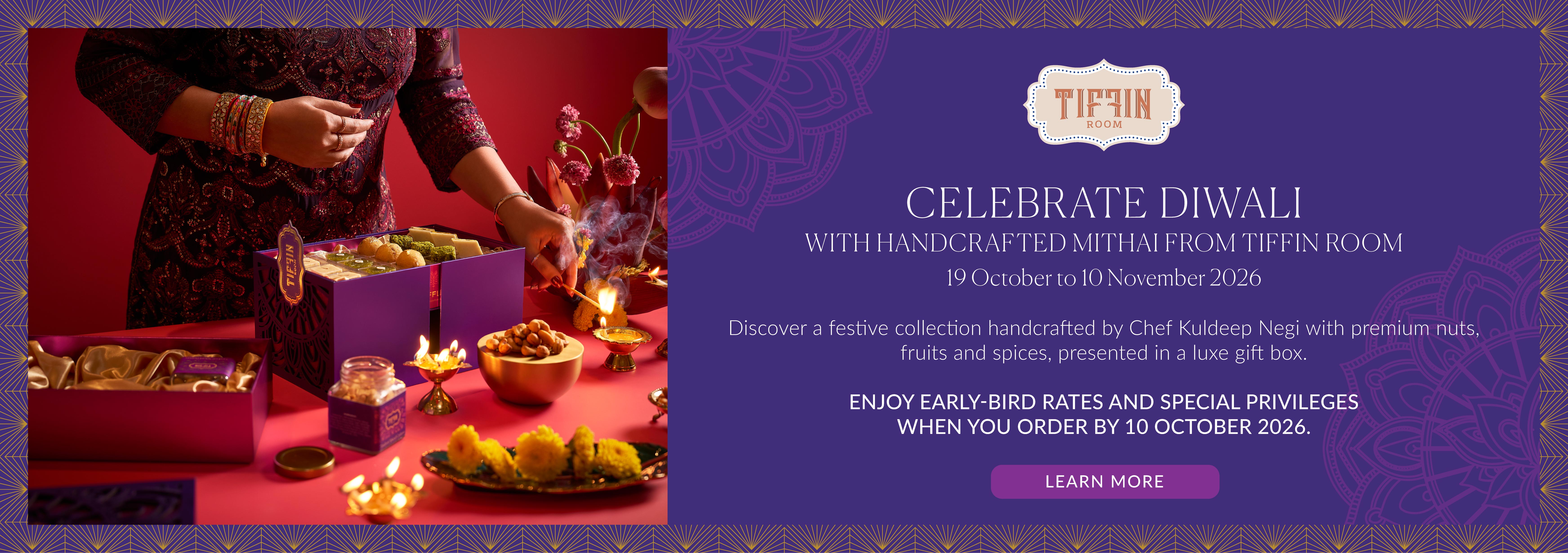 Tiffin Room Diwali Mithai Banner_Early Bird Push