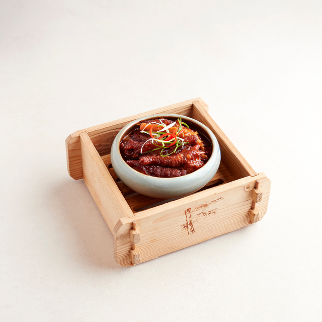 Steamed Chicken Feet with Dried Bamboo Shoot in Black Bean Sauce