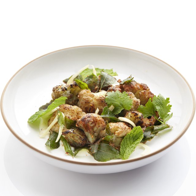 Grilled Spiced Cauliflower | Crispy Curry Leaves