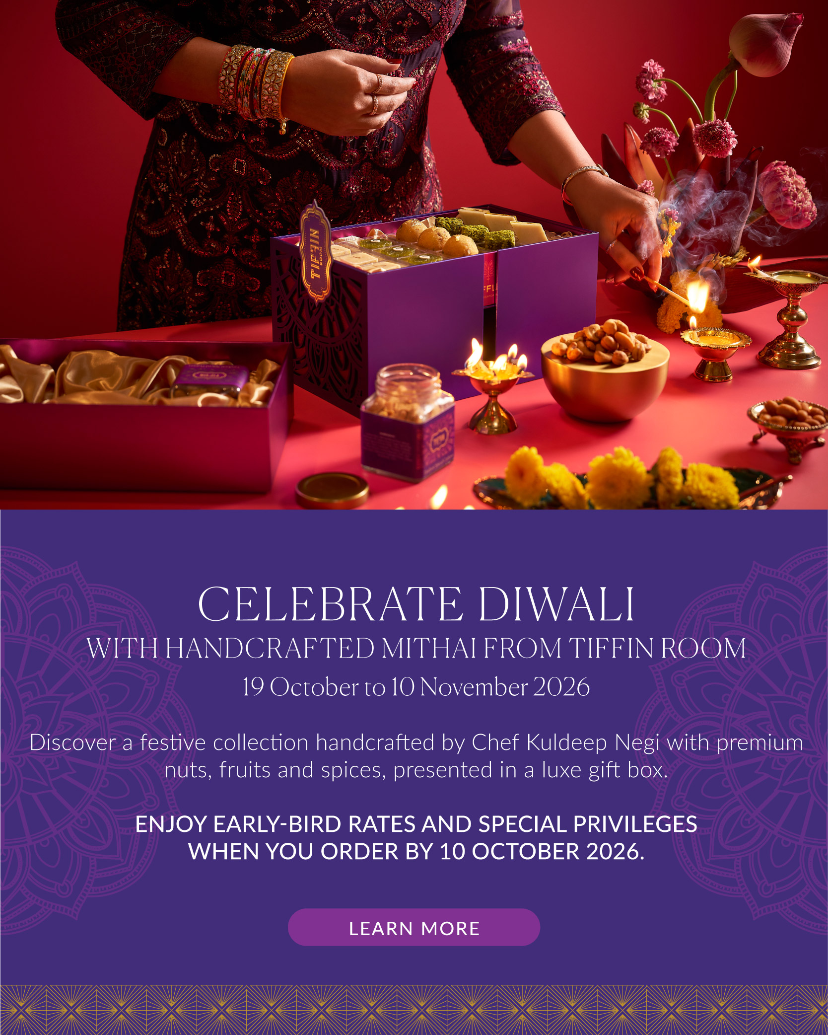 Tiffin Room Diwali Mithai Banner_Early Bird Push